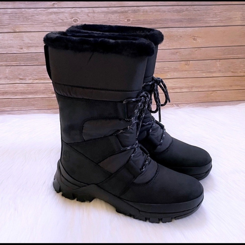 🆕 Timberland women Jenness falls wp insulated boot black full grain